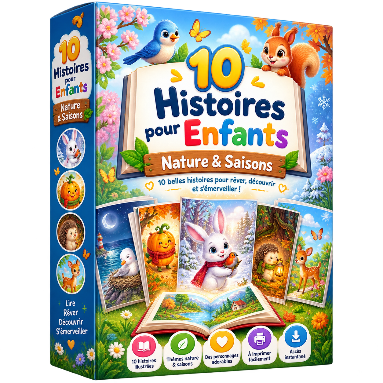 Coffret 10 histoires pour enfants — Nature & Saisons