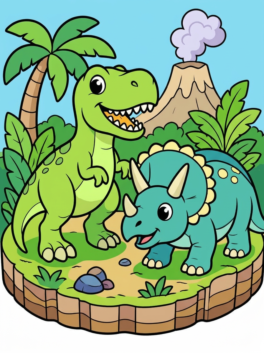 Exemple de page à colorier une fois coloriée